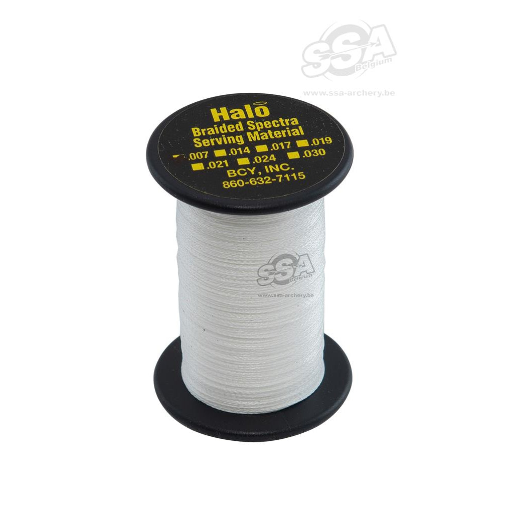 BCY Halo .007" servingtråd, hvit-Bueskyting-BueBua - Din bueforhandler!