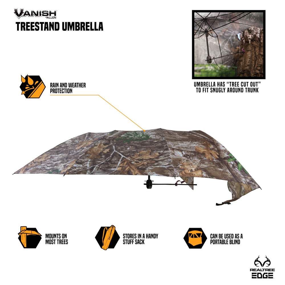 Allen Vanish Instant Roof Treestand Umbrella - paraply-BueBua - Din bueforhandler!