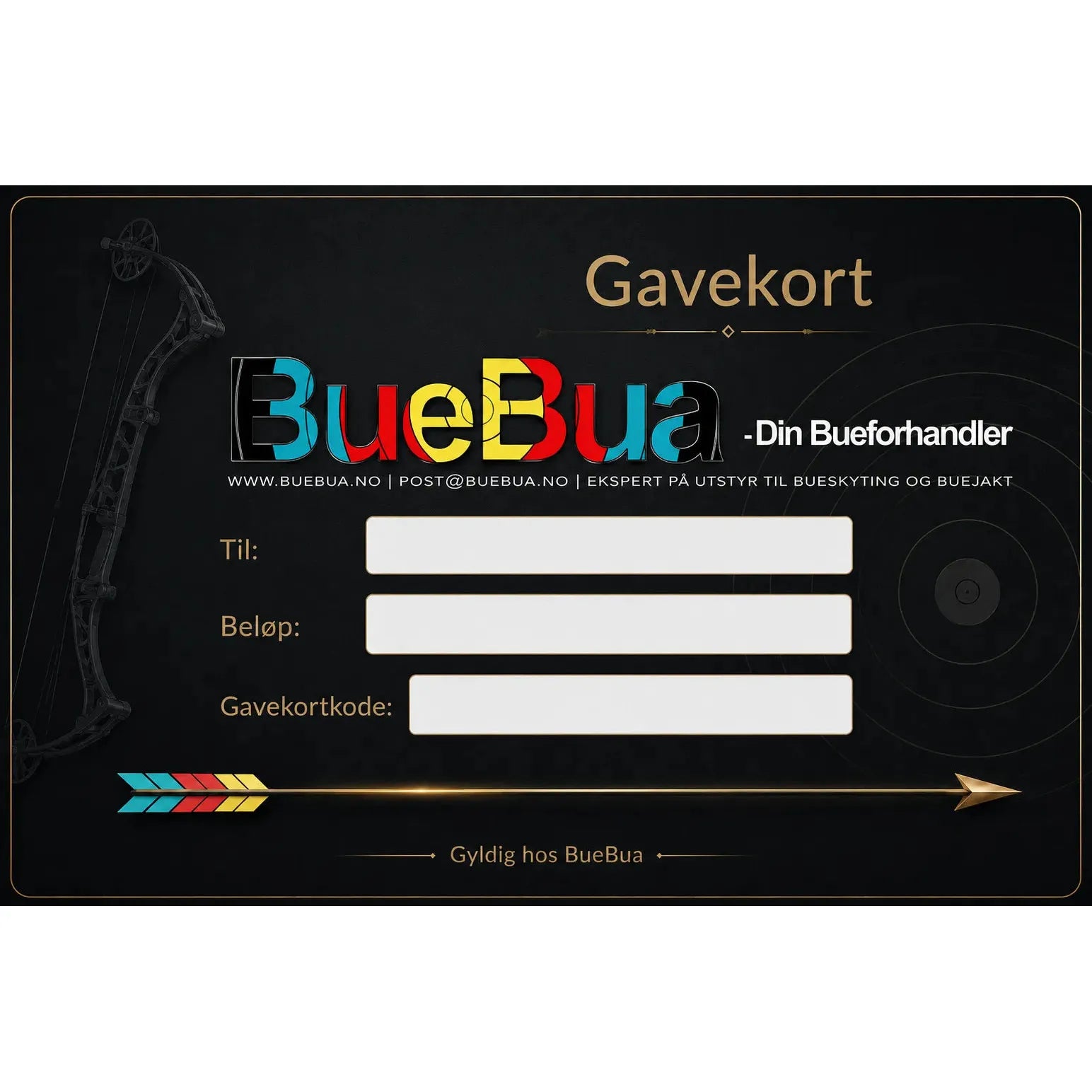 Gavekort - BueBua-Gift Cards-BueBua - Din bueforhandler!