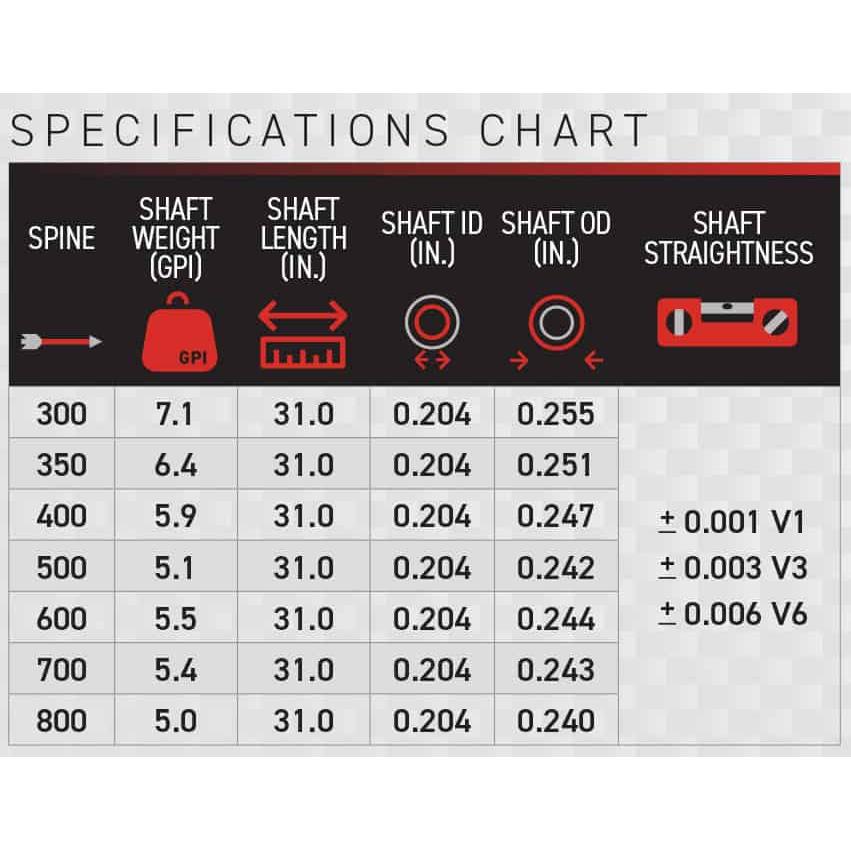 Victory 3DHV V6 Sport med nock - pilskaft-Pilskaft-BueBua - Din bueforhandler!