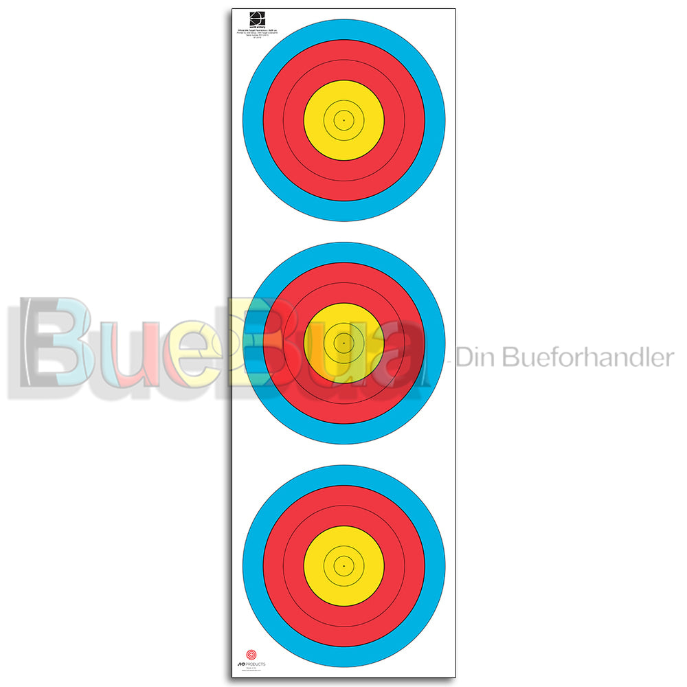 FITA/WA 40cm 3-spot skive-BueBua - Din bueforhandler!