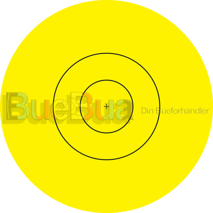 Klistremerke til 40cm FITA/WA skive - få "ny" blink-BueBua - Din bueforhandler!