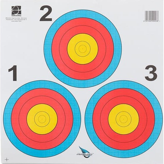 FITA/WA skive, Vegas 3-spot 5-ring 40cm-BueBua - Din bueforhandler!